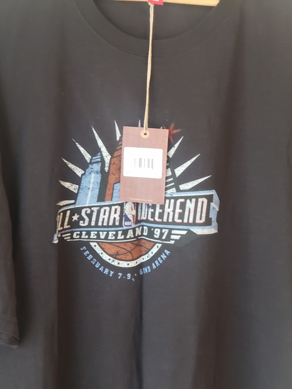 NBA All-Star Weekend Cleveland '97 Black Graphic T-Shirt